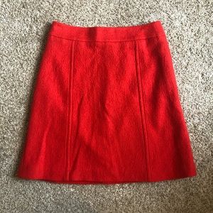 Ann Taylor wool mini A line skirt EUC
